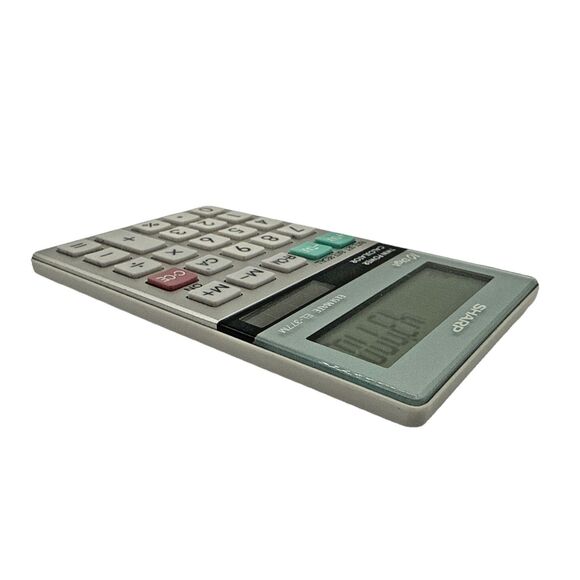 Sharp EL-377M 10-Digit Dual Power Calculator Pocket-Sized Business Office - Picture 4 of 5